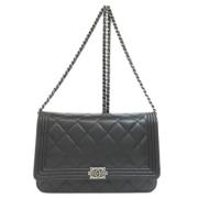 Chanel Vintage Pre-owned Laeder chanel-vskor Black, Dam