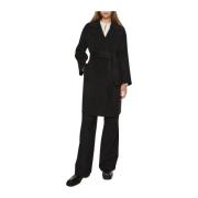 Marella Elegant Svart Kappa Marna Black, Dam