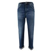 Dondup Ikon Medium Denim Jeans Blue, Dam