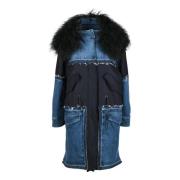 Dondup Ull Kashmir Parka Blue, Dam