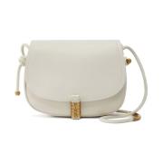 Pinko Vit läder dam crossbody väska White, Dam