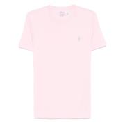 Polo Ralph Lauren Broderad Slim Fit Bomullst-shirt Pink, Herr