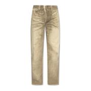 Balmain Straight-leg jeans Beige, Herr