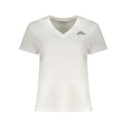 Kappa Vita Bomullstoppar & T-shirt White, Dam