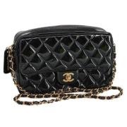 Chanel Vintage Pre-owned Laeder axelremsvskor Black, Dam