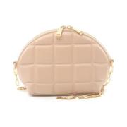 Bottega Veneta Vintage Pre-owned Laeder axelremsvskor Beige, Dam