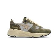 Golden Goose Running Sole Sneakers Green, Dam