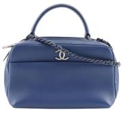 Chanel Vintage Pre-owned Laeder handvskor Blue, Dam