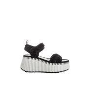 Chloé Bohemian Chic Läder Sandaler Black, Dam