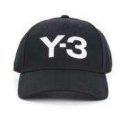 Y-3 Svart Logotyp Keps Black, Herr