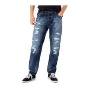 ONLY & SONS Tapered Bomull Jeans Kollektion Blue, Herr