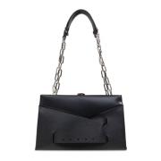 Maison Margiela Axelväska Snatched Medium Black, Dam