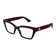 Gucci Minimalistiska Cat-Eye Solglasögon Glamourstil Brown, Unisex