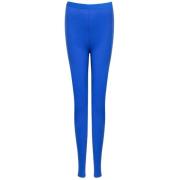 Balenciaga Athletic Cut Leggings med elastisk midja Blue, Dam