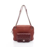 Chanel Vintage Pre-owned Laeder axelremsvskor Brown, Dam