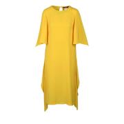 Max Mara Studio Elegant Svart Klänning för Kvinnor Yellow, Dam