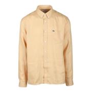 Lacoste Linneskjorta Beige, Herr