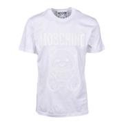 Moschino Tshirt White, Herr