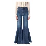 Chloé Utställda jeans för kvinnor Blue, Dam