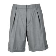 Dondup Ullblandning Bermuda Shorts Gray, Herr