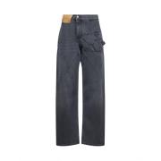 JW Anderson Grå Twisted Leg Jeans Gray, Dam