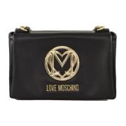 Love Moschino Stilig PU-väska Black, Dam