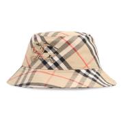 Burberry Stilig Bucket Hat med Motiv Beige, Dam