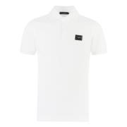 Dolce & Gabbana Polo T-shirt med logopatch White, Herr