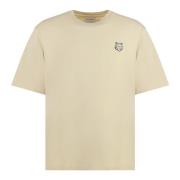 Maison Kitsuné T-Shirts Beige, Herr