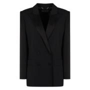 Alberta Ferretti Elegant Reverskrage Blazer Black, Dam