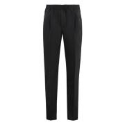 Ermenegildo Zegna Ullblandade sweatpants med fickor Black, Herr