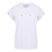 Iceberg Vit T-shirt i GOTS-certifierat interlock-tyg White, Dam