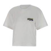 Iceberg Dam Bomull T-shirt, Vit, Korta ärmar White, Dam