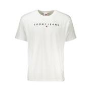 Tommy Hilfiger Broderad Logotyp Bomull T-shirt White, Herr