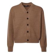 Jacquemus Stiliga Cardigan Sweaters Brown, Herr