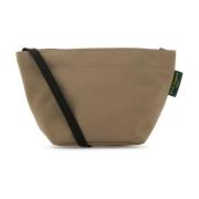 Hervé Chapelier Canvas Crossbody Väska i Cappuccino Beige, Dam