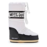 Moon Boot Ikoniska Nylon Vinterstövlar White, Dam