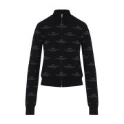 Balenciaga All-Over Zip-Up Jacka Black, Dam