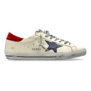 Golden Goose Metallic Star Läderklackskor White, Herr