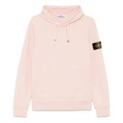 Stone Island Casual Huvtröja för Män Pink, Herr