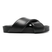 Jil Sander Stilren Sandal för Sommaroutfits Black, Herr