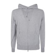 Filippo De Laurentiis Kashmirull Zip Hoodie Gray, Herr