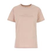 Maison Margiela Pastellrosa Bomull T-shirt Pink, Dam