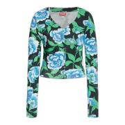 Kenzo Topp med blommotiv Multicolor, Dam