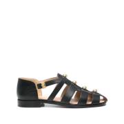 Valentino Garavani Svarta Sandaler med Studs Black, Herr