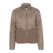 Saint Tropez Quiltad Teddyjacka i Cinder Brown, Dam