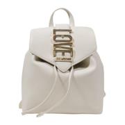 Love Moschino Vår/Sommar Dam Ryggsäck Kollektion Beige, Dam