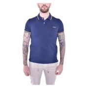 Woolrich Maritime Blue Bomull Elastan Polo Blue, Herr