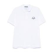 Moschino Teddy Bear Logo Polo Shirt White, Herr