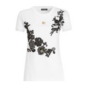 Dolce & Gabbana Logoplatta T-shirt White, Dam